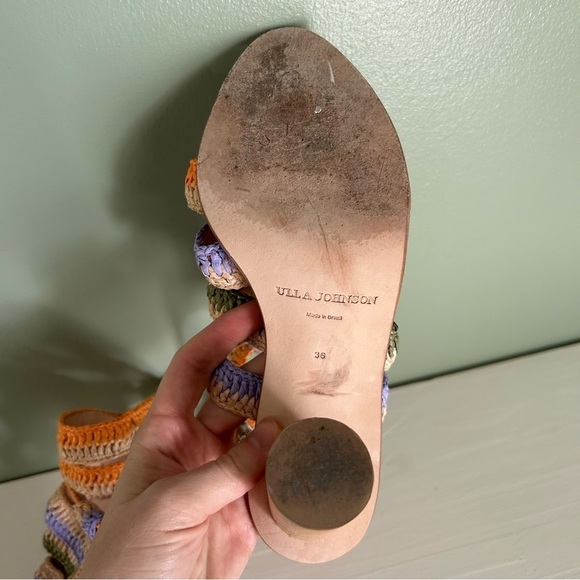 Ulla Johnson Katya Pastel Colorful Wrap Around Ankle Heel - Picture 5 of 5